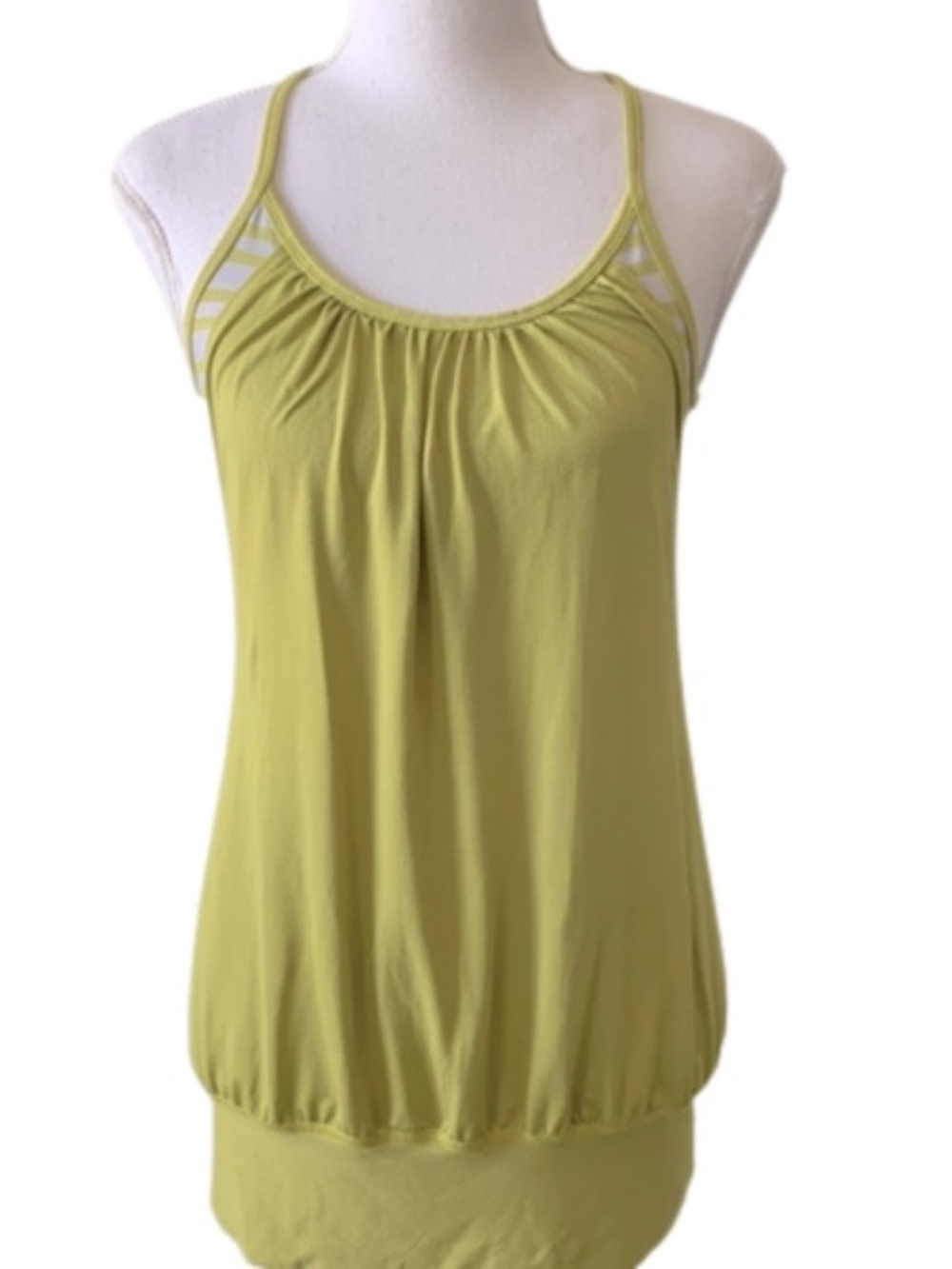 Lululemon Roll Out Racerback Green Tank Top